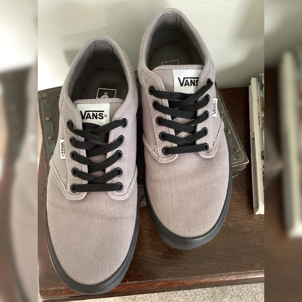 Vans Authentic Grey Canvas Sneakers | Men’s 9.5 | Clean & Classic